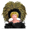 Hoofdbedekking Met Veren Aruba Zomercarnaval Goud