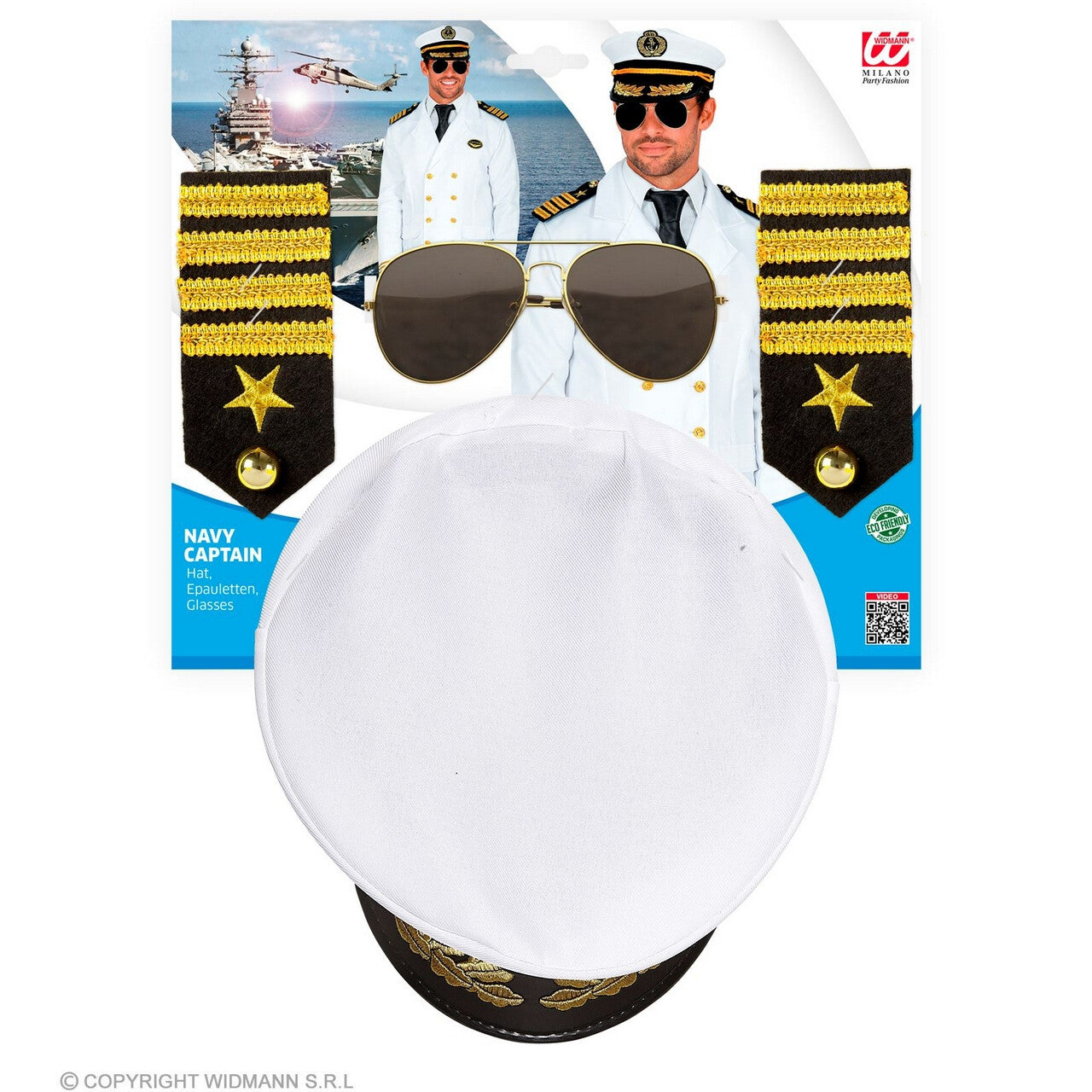 Op deze afbeelding zie je een Accessoires, van het merk Widmann. Kapitein Van De Liefdesboot Accessoire Set