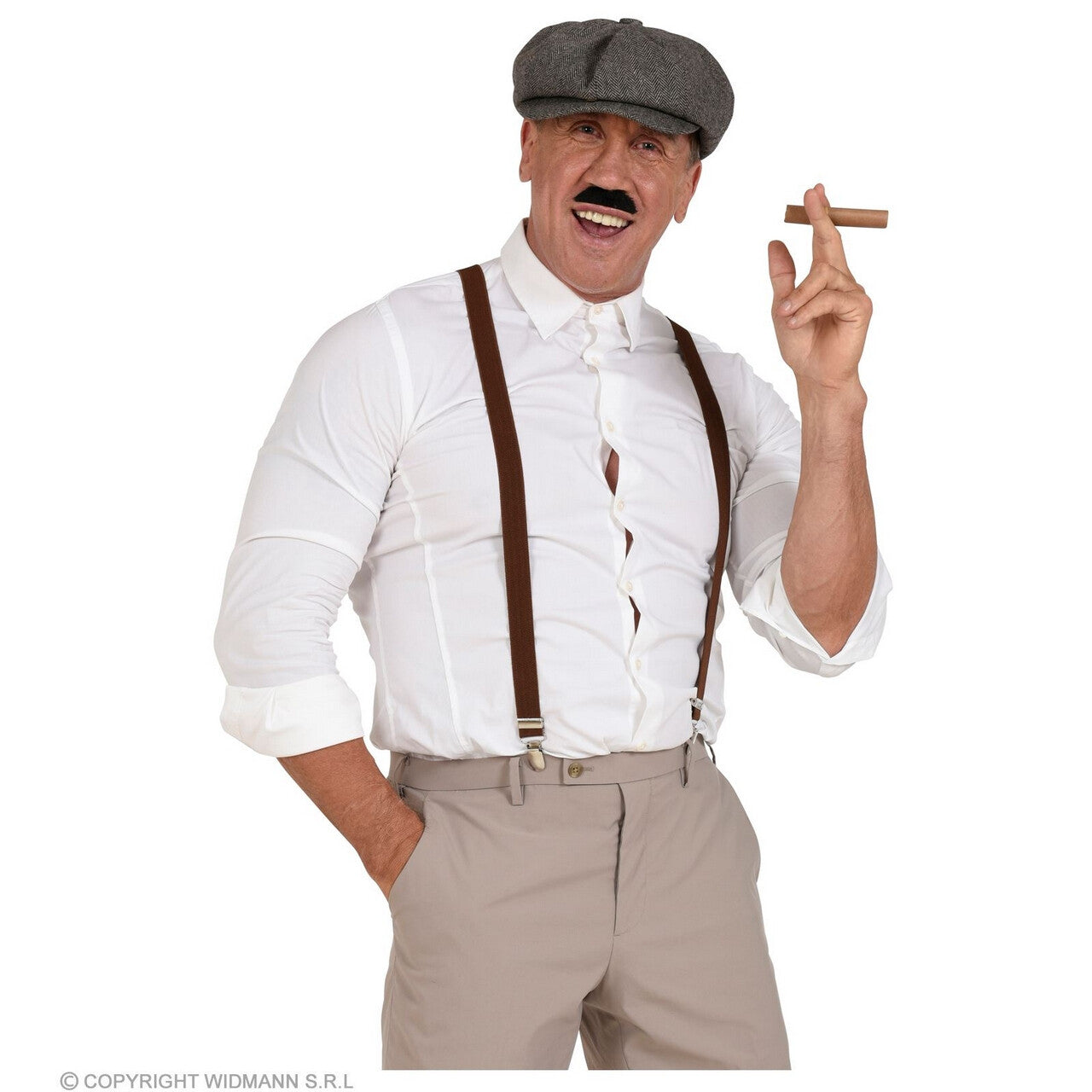 Op deze afbeelding zie je een Accessoires, van het merk Widmann. Peaky Blinders Accessoire Set