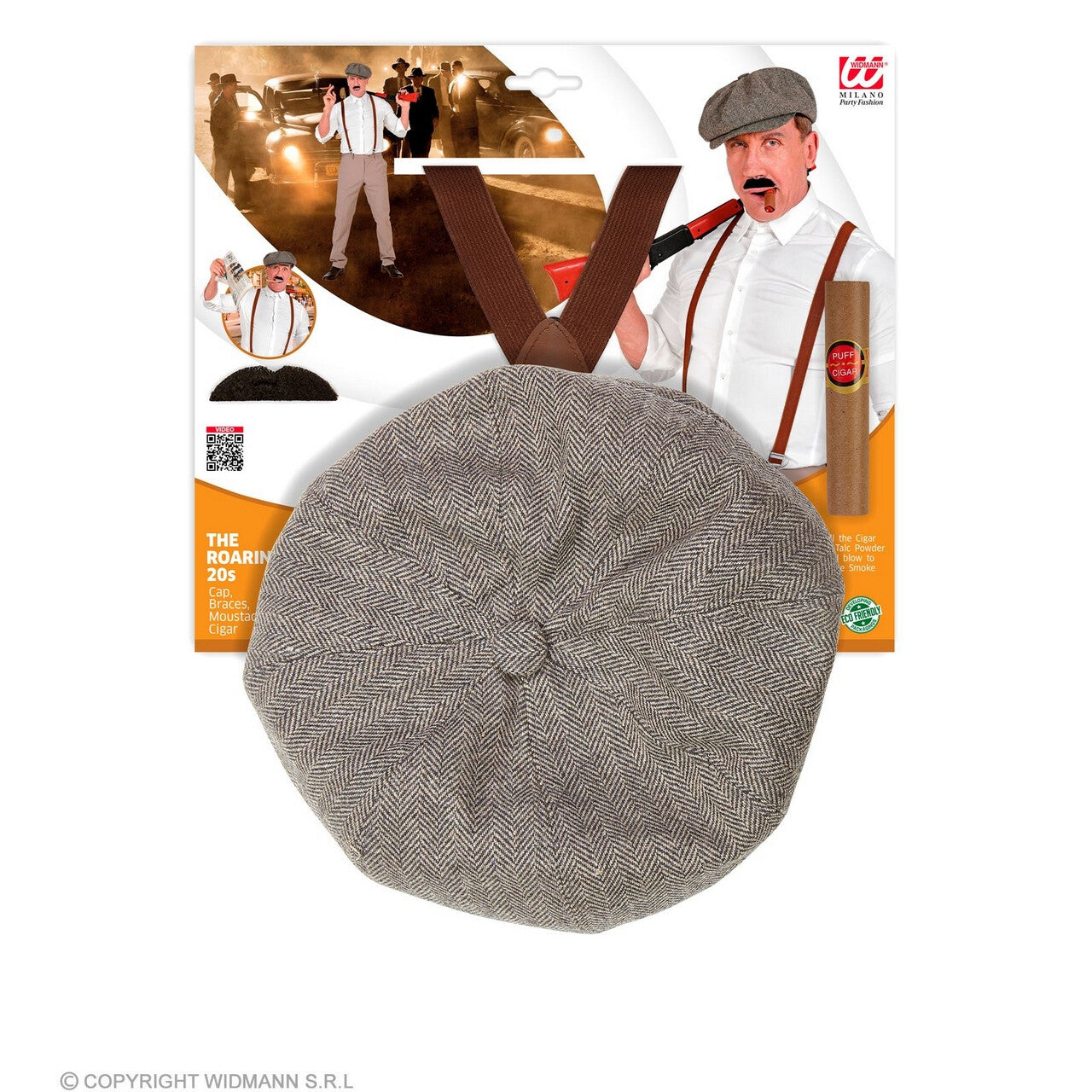 Op deze afbeelding zie je een Accessoires, van het merk Widmann. Peaky Blinders Accessoire Set