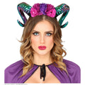 Fantasy Ram Hoofdband Met Bloemen