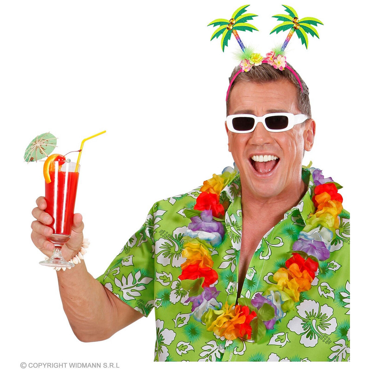 Op deze afbeelding zie je een Accessoires, van het merk Widmann. Beach Style Palmbomen Bopper