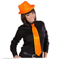 Glänzende Funky Neonorange Krawatte