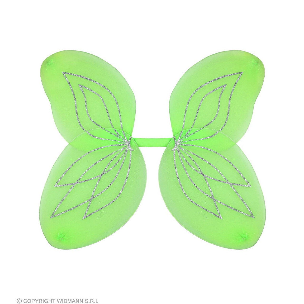 Op deze afbeelding zie je een Accessoires, van het merk Widmann. Groene Glitter Vleugels Fee Greta
