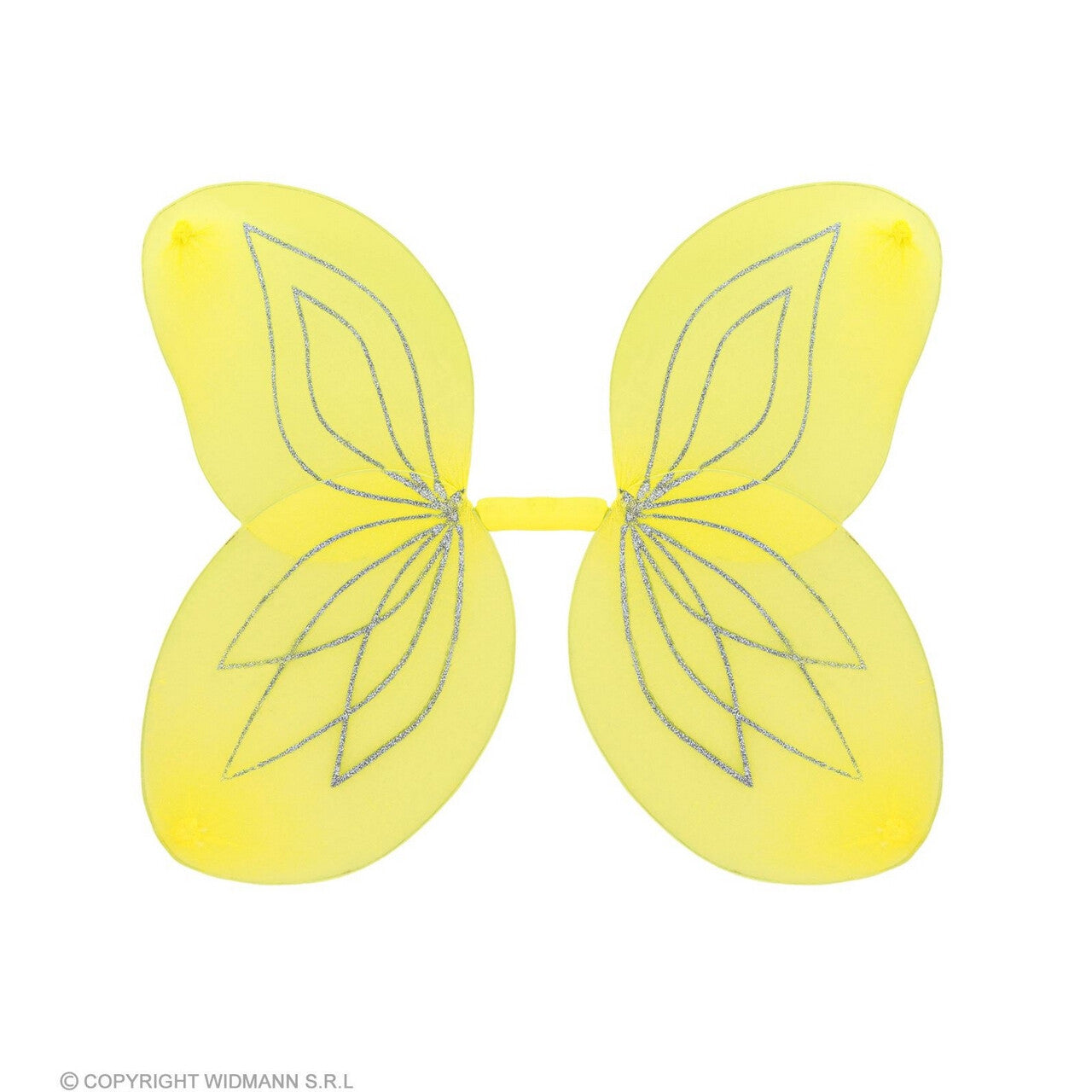 Op deze afbeelding zie je een Accessoires, van het merk Widmann. Gele Glitter Vleugels Fee Citronella Kind