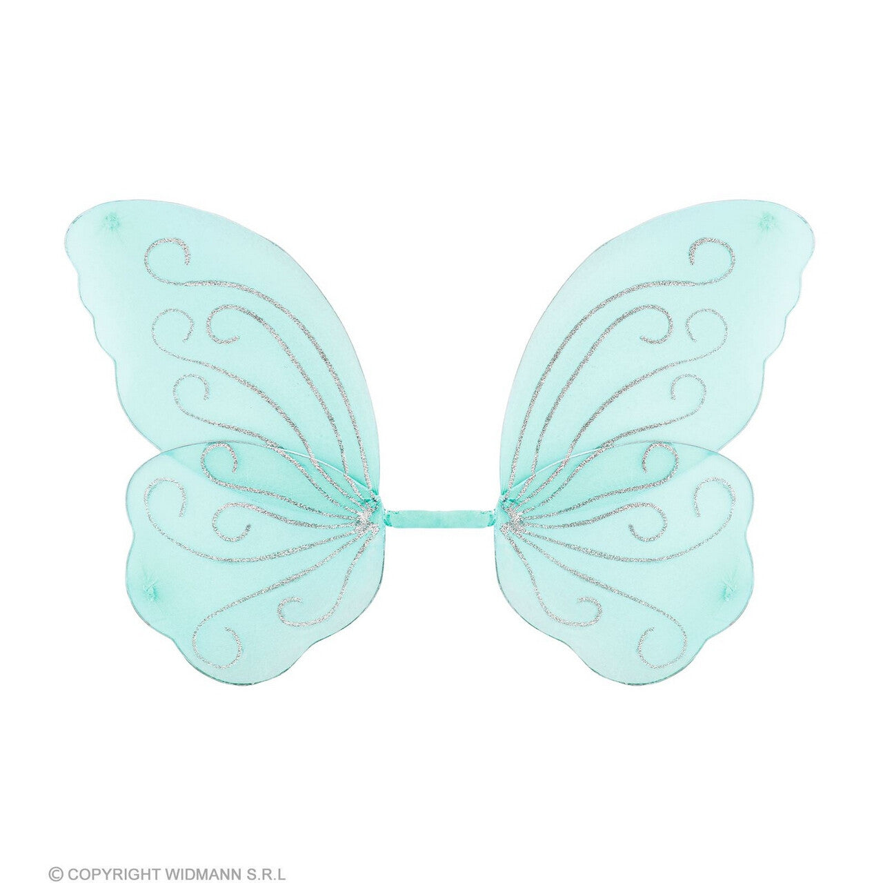 Op deze afbeelding zie je een Accessoires, van het merk Widmann. Fabelachtige Blauwe Glitter Vleugels