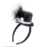 Chapeau Mini Pailleté Des Années 20 Noir