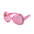Glitzernde Pinke Siebziger-Brille