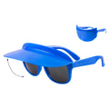 Blaue Visier-Sonnenbrille