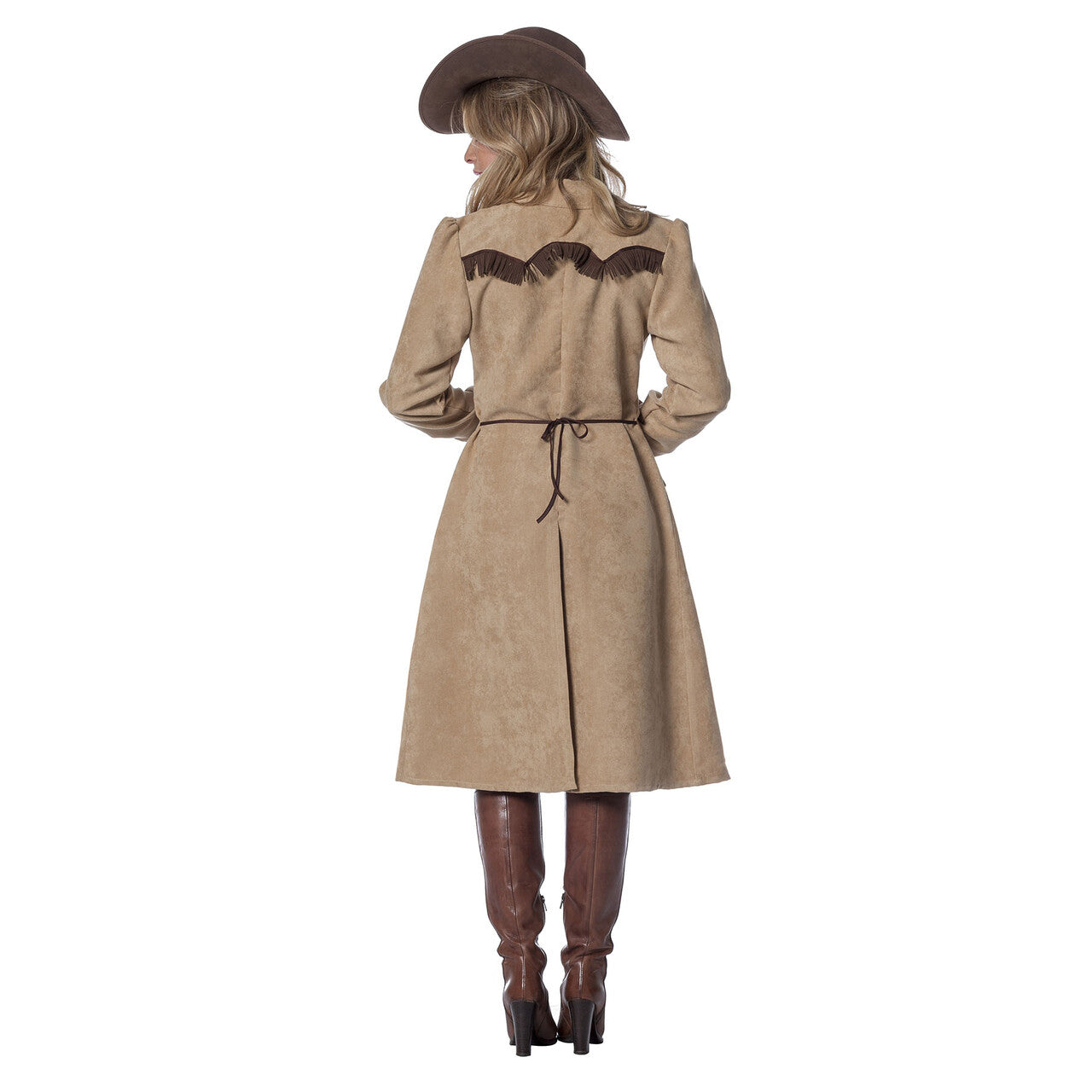 Op deze afbeelding zie je een Kostuums, van het merk Wilbers. Ride Along Cowgirl Luxe Vrouw Kostuum