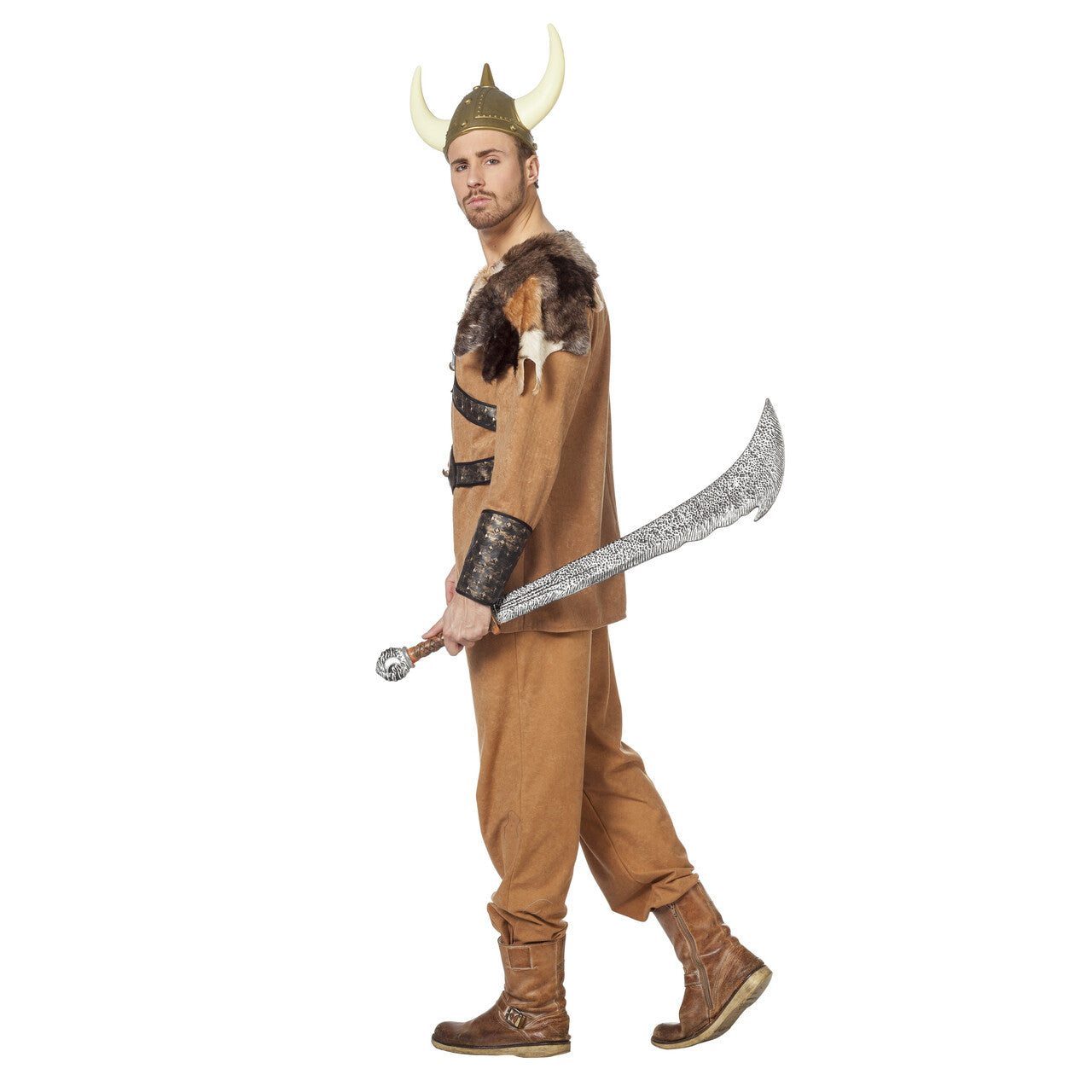 Op deze afbeelding zie je een Kostuums, van het merk Wilbers. Venijnig Vinnige Viking Man Kostuum