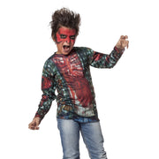 Op deze afbeelding zie je een Kostuums, van het merk Wilbers. Shirt Afschuwelijke Zombie Jongen