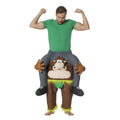 Homme Hilarant Sur Singe Costume