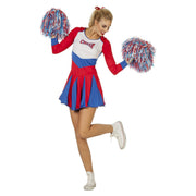 Op deze afbeelding zie je een Kostuums, van het merk Wilbers. Cheerleader Go Go Go Vrouw Kostuum