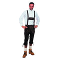 Lange Lederhose Noir Homme