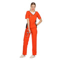 Oranje Jailbird Guantanamo Vrouw Kostuum