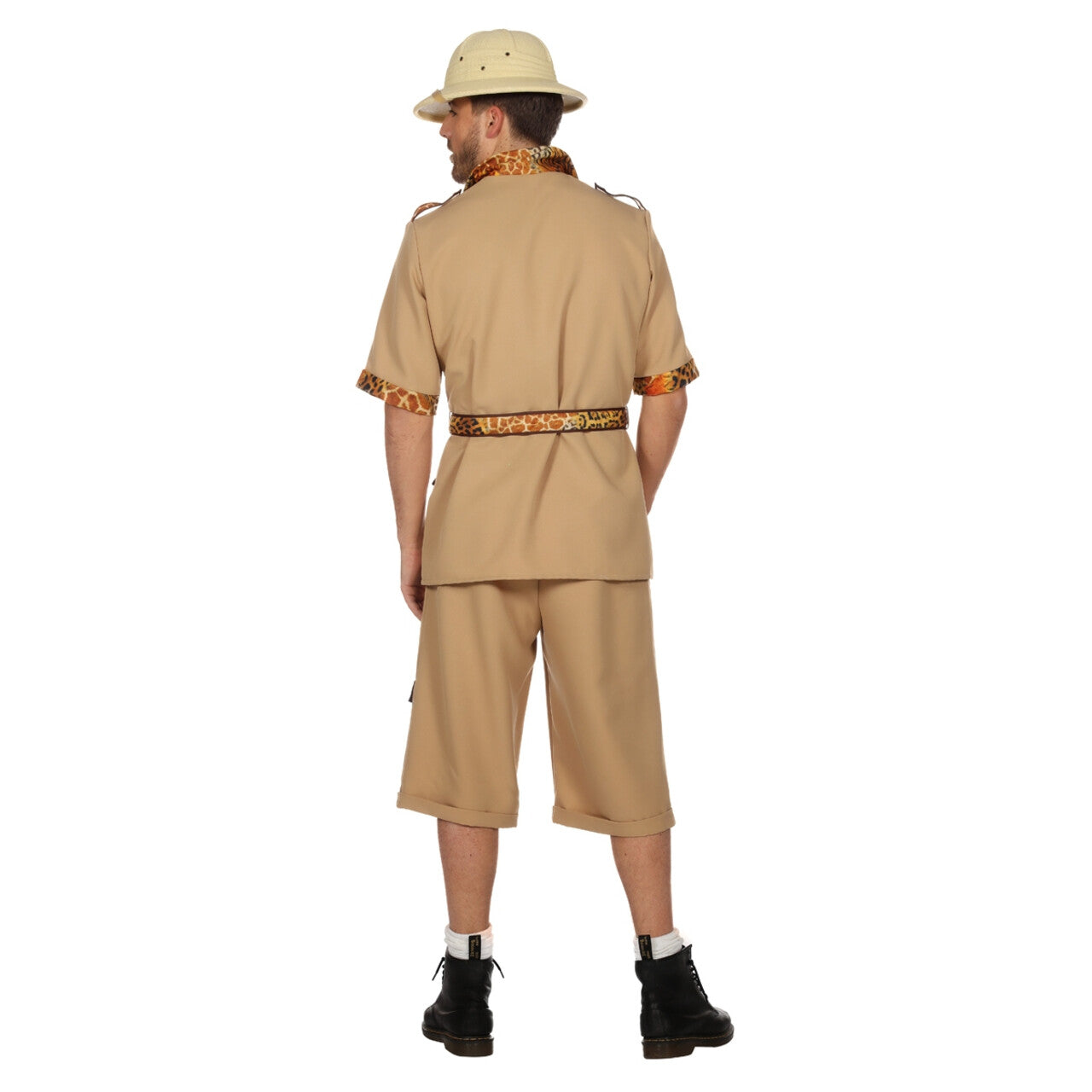 Op deze afbeelding zie je een Kostuums, van het merk Wilbers. De Jungle Slaapt Nooit Safari Man Kostuum