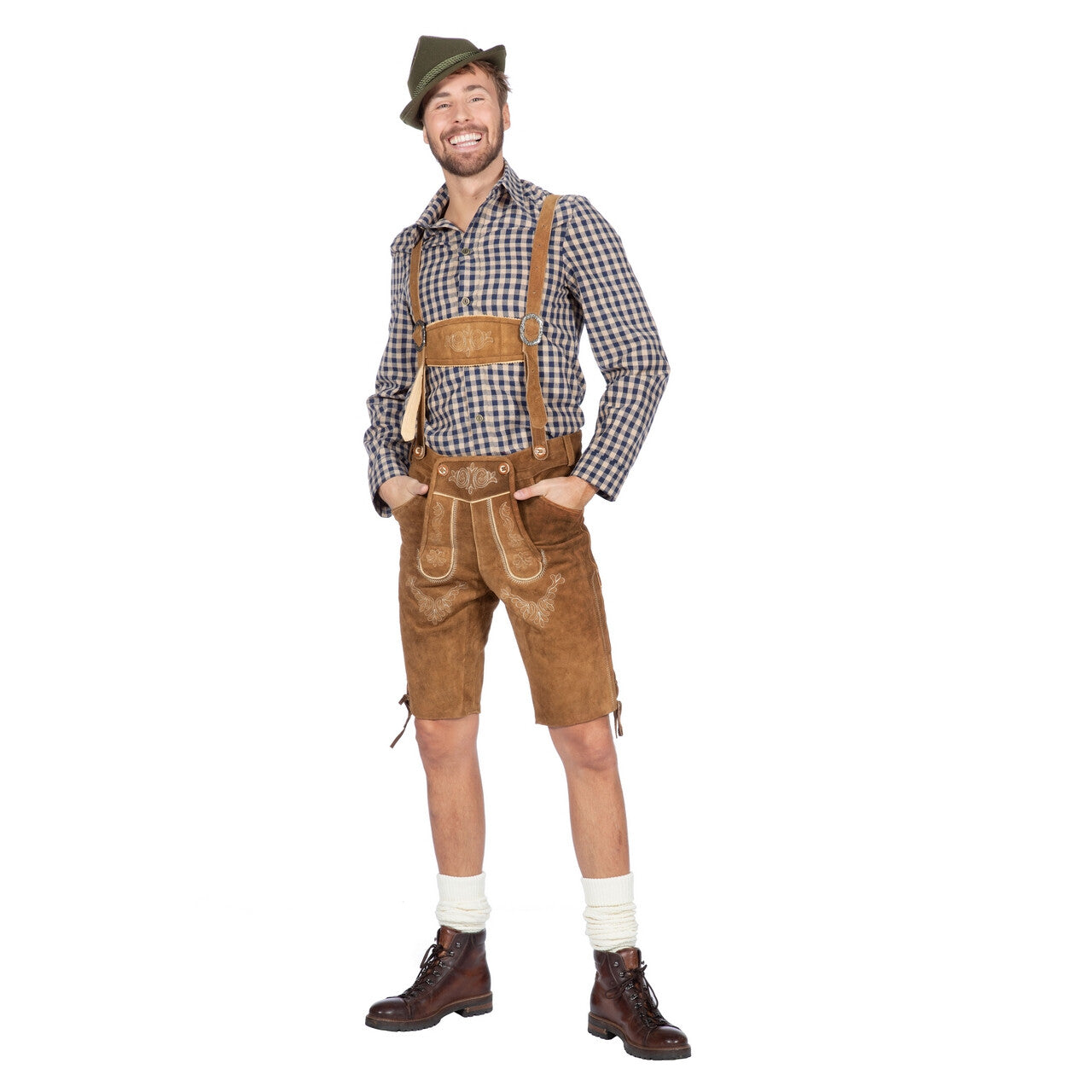 Op deze afbeelding zie je een Kostuums, van het merk Wilbers. Hemd Anton Aus Tirol Bierfeest Zwart Man