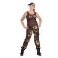 Commando Camo Huurling Leger Camouflage Vrouw Kostuum