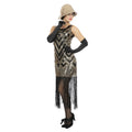 Robe Chic Argentée Des Années 20 Costume Femme