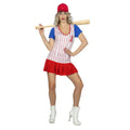 Curvy Cindy Baseball USA Vrouw Kostuum