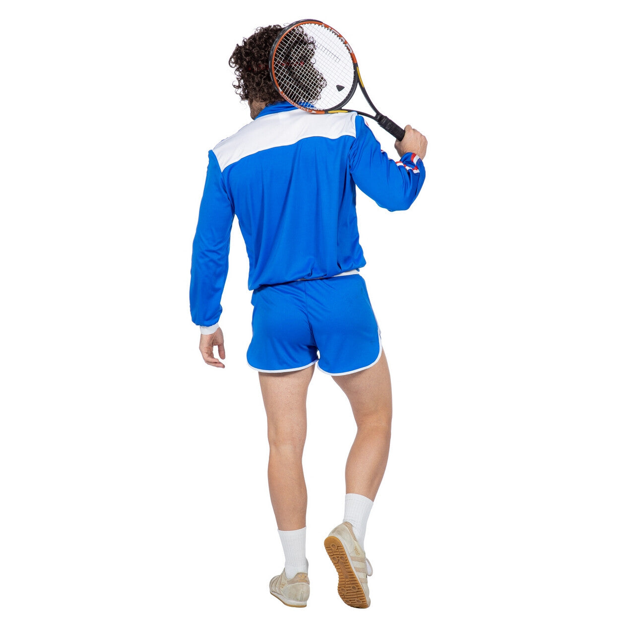 Op deze afbeelding zie je een Kostuums, van het merk Wilbers. Jaren 80 Grand Slam Tennis Kampioen Man Kostuum