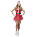 Kokette Pikante Vrolijk Kerstfeest Kerstvrouw Kostuum