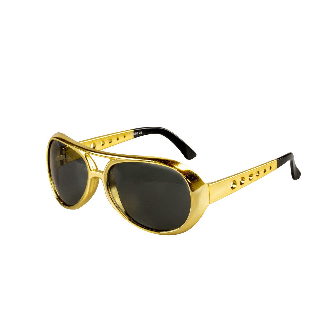 Op deze afbeelding zie je een Accessoires, van het merk Wilbers. Gouden Elvis Zonnebril
