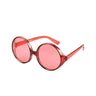 Hippie-Style Rote Rundbrille