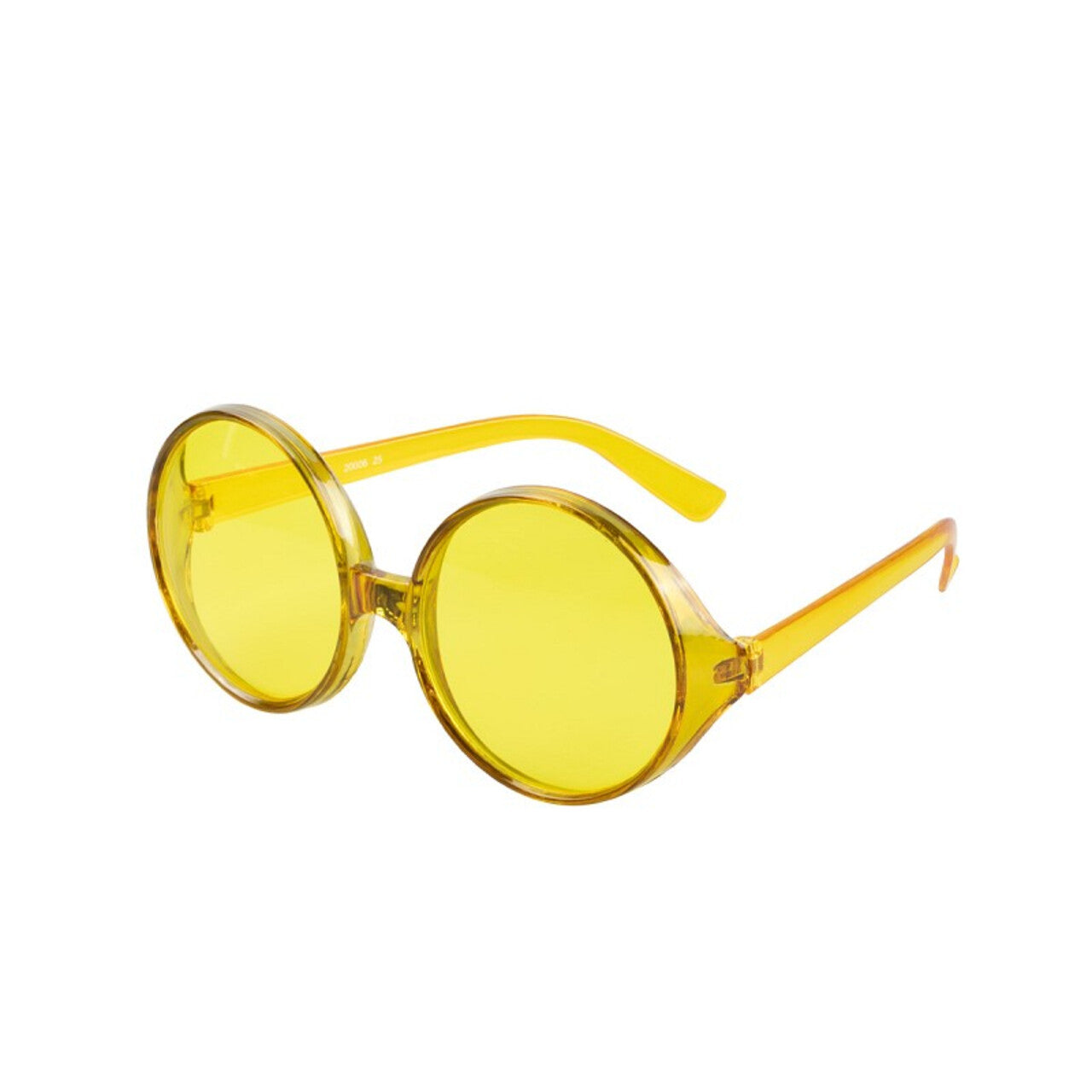 Op deze afbeelding zie je een Accessoires, van het merk Wilbers. Hippie Festival Gele Zonnebril
