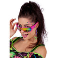 80Er Neon Pink Bluepaint Sonnenbrille