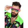 Party 80S Ski-Style Sonnenbrille Pink