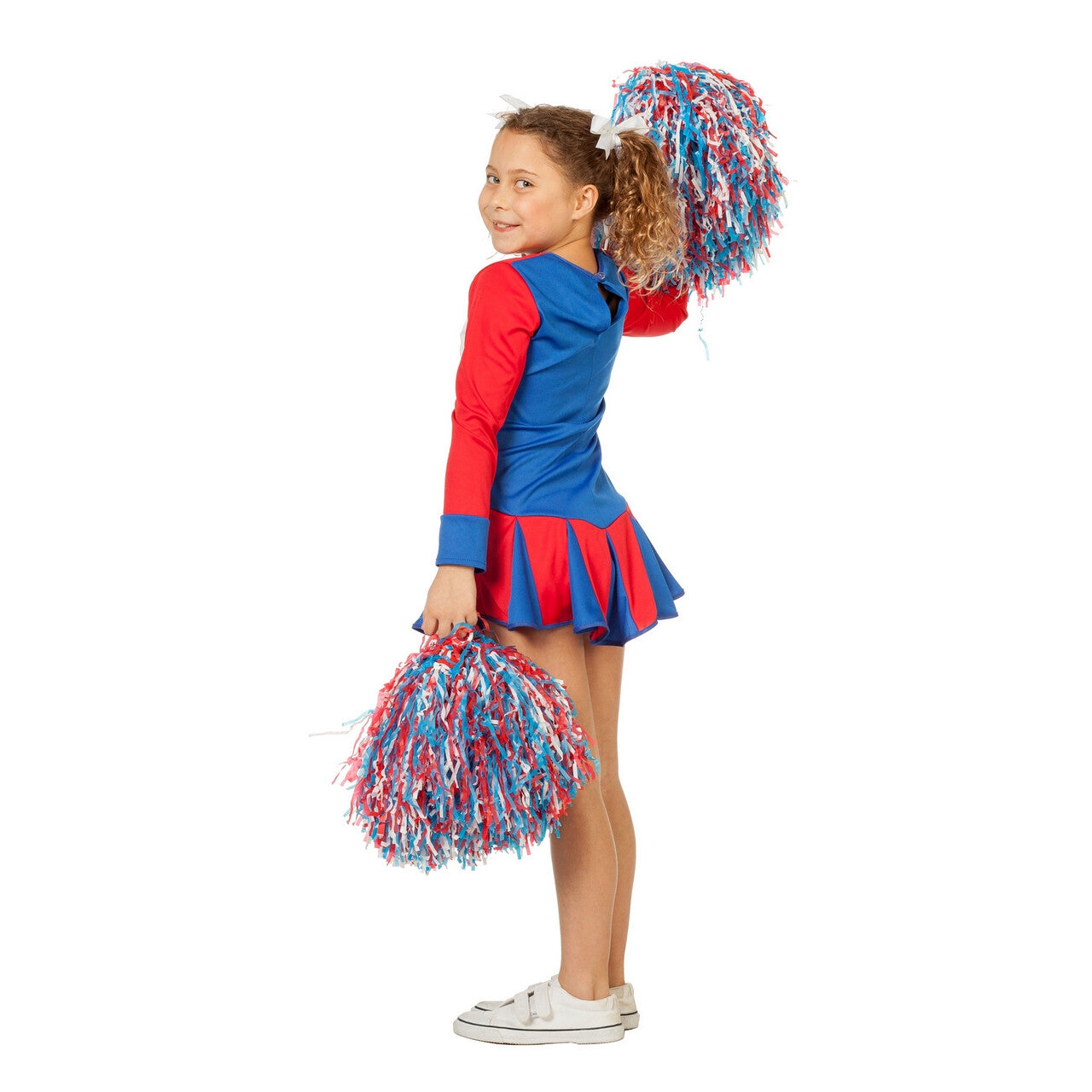 Op deze afbeelding zie je een Kostuums, van het merk Wilbers. Cheerleader Go Go Go Meisje Kostuum