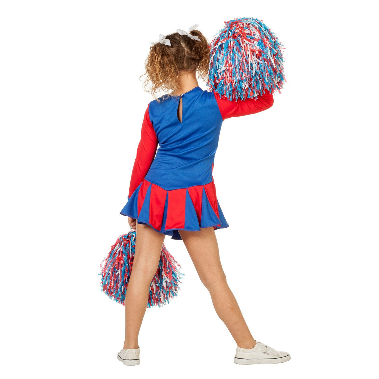Op deze afbeelding zie je een Kostuums, van het merk Wilbers. Cheerleader Go Go Go Meisje Kostuum