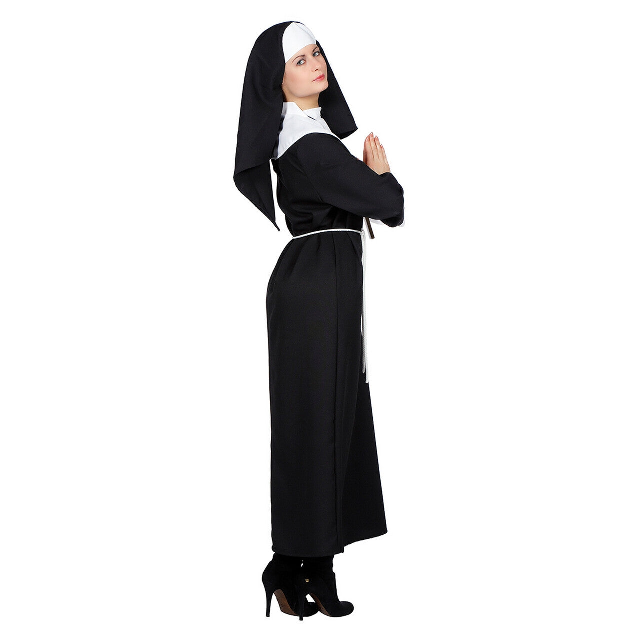 Op deze afbeelding zie je een Kostuums, van het merk Wilbers. Angelicaanse Non Vrouw Kostuum