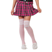 Op deze afbeelding zie je een Accessoires, van het merk Wilbers. Cheerleader Sokken Licht Roze Met Witte Streep