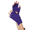 Gants Sans Doigts Tricotés Violet