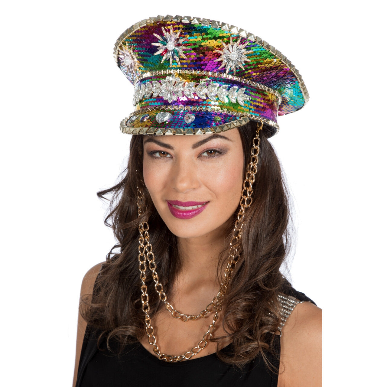 Op deze afbeelding zie je een Accessoires, van het merk Wilbers. Kleurrijke Hippie Flowerpower Burning Man Festival Pet