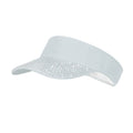 Witte Bling Bling Zonneklep
