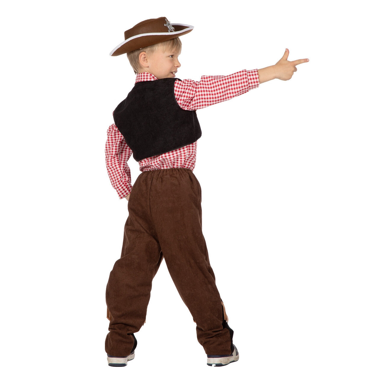 Op deze afbeelding zie je een Kostuums, van het merk Wilbers. Kleine Schrik Van Het Wilde Westen Cowboy Jongen Kostuum