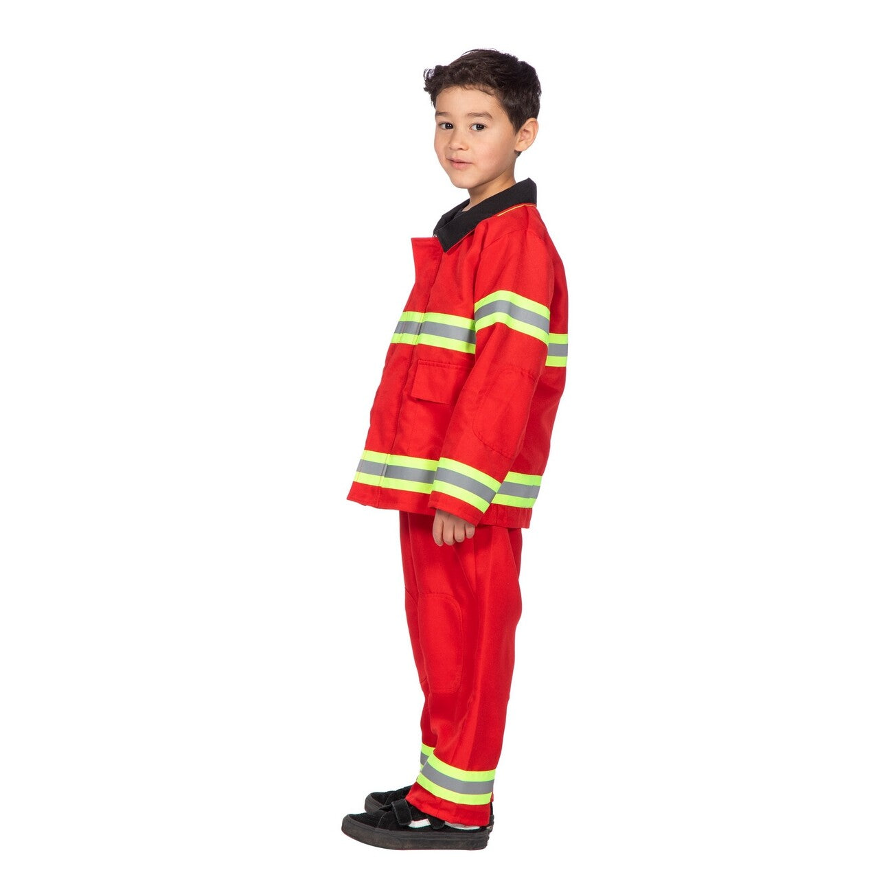 Op deze afbeelding zie je een Kostuums, van het merk Wilbers. Jeugdige Brandweerman Kind Kostuum
