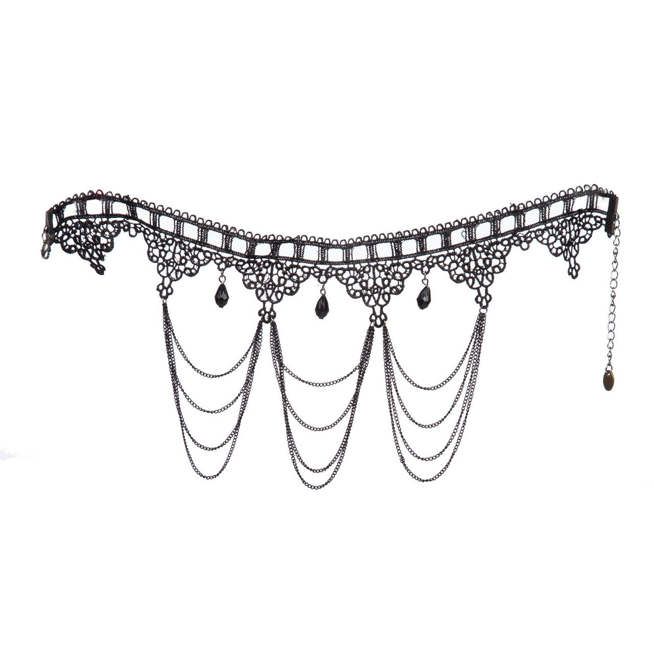 Op deze afbeelding zie je een Accessoires, van het merk Wilbers. Choker Kant Zwart