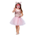 Wilde Pink Leopard Ballerina Kostüm für Mädchen