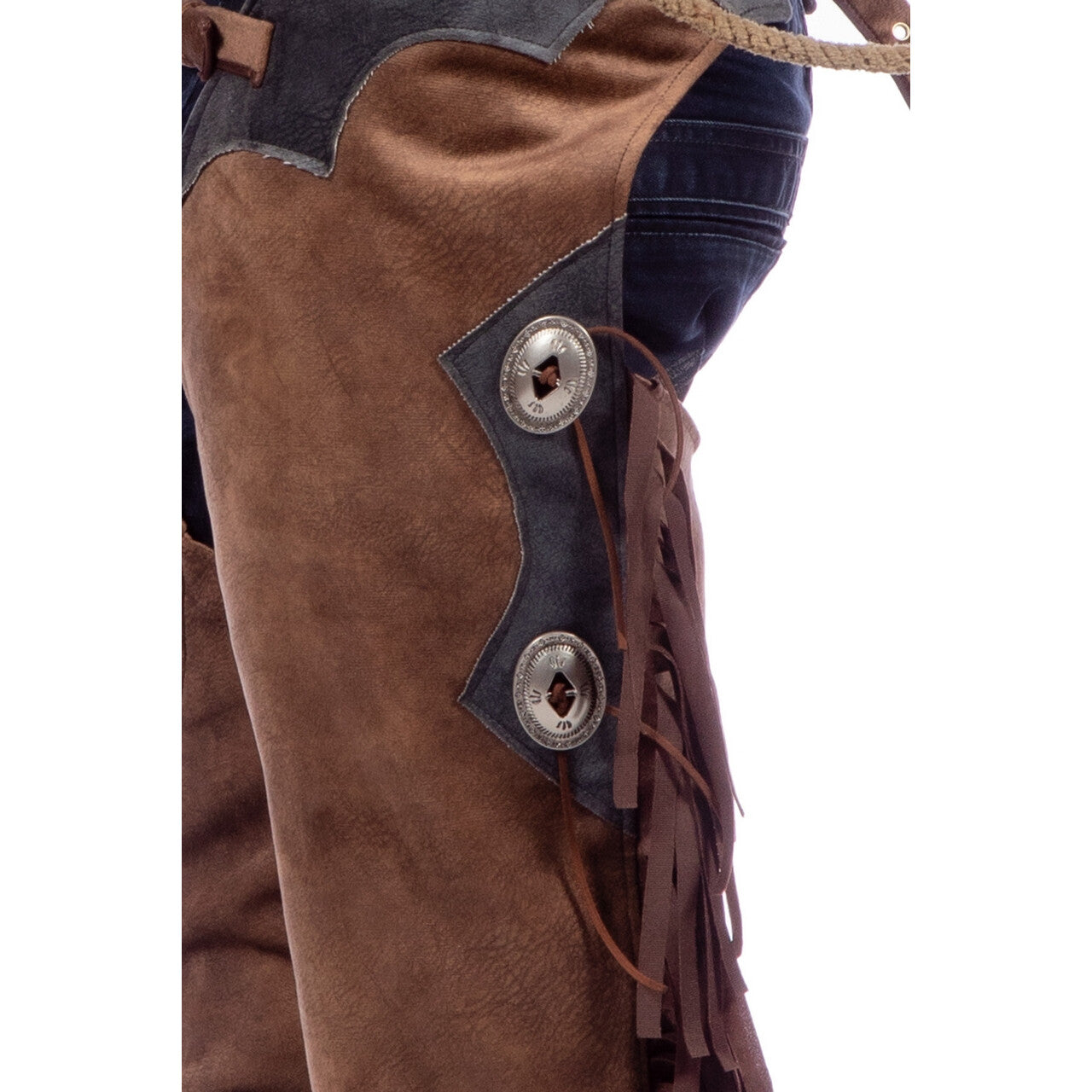 Op deze afbeelding zie je een Kostuums, van het merk Wilbers. Giddy Up Cowboy Chaps Man