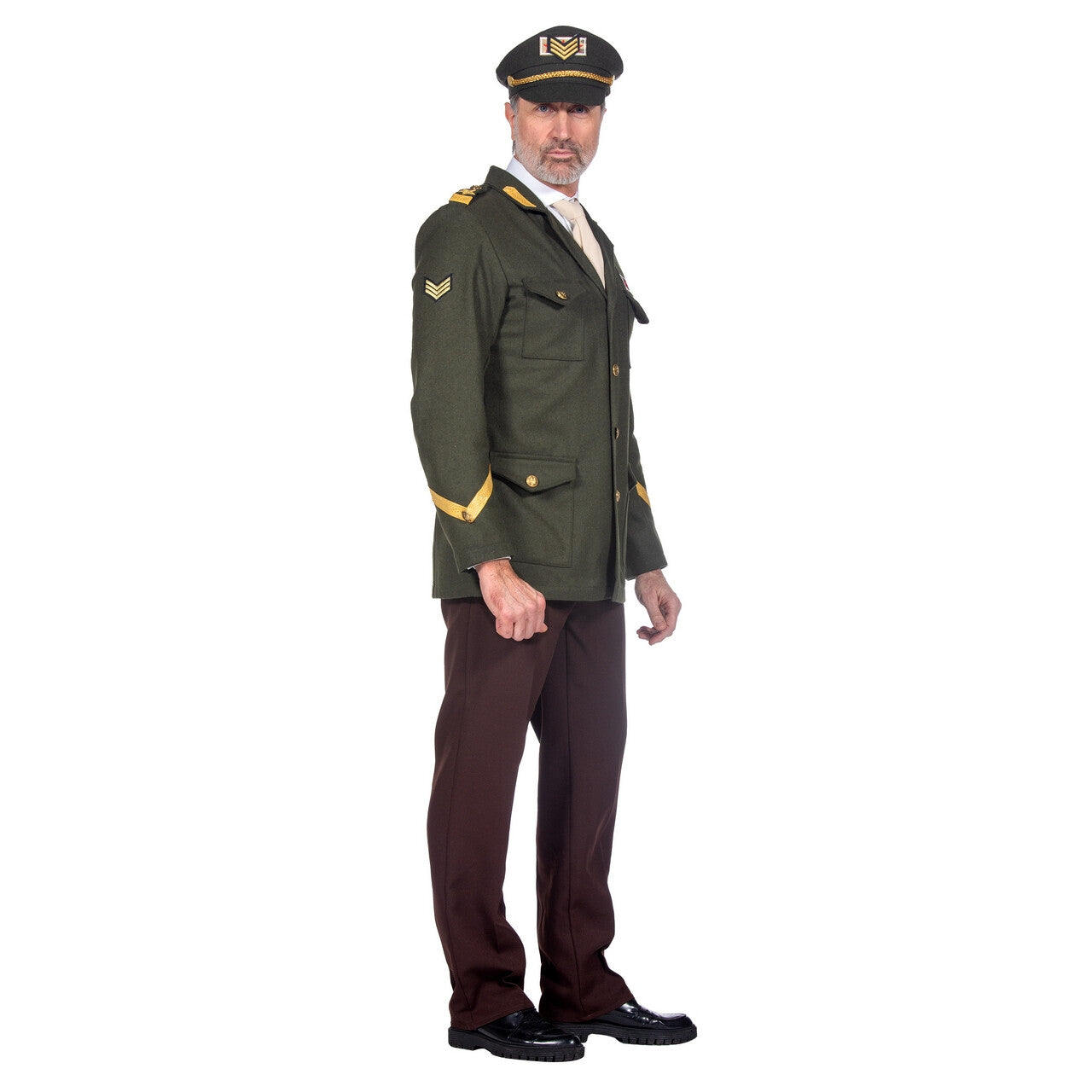 Op deze afbeelding zie je een Kostuums, van het merk Wilbers. Militaire Officier Ben Brave Man