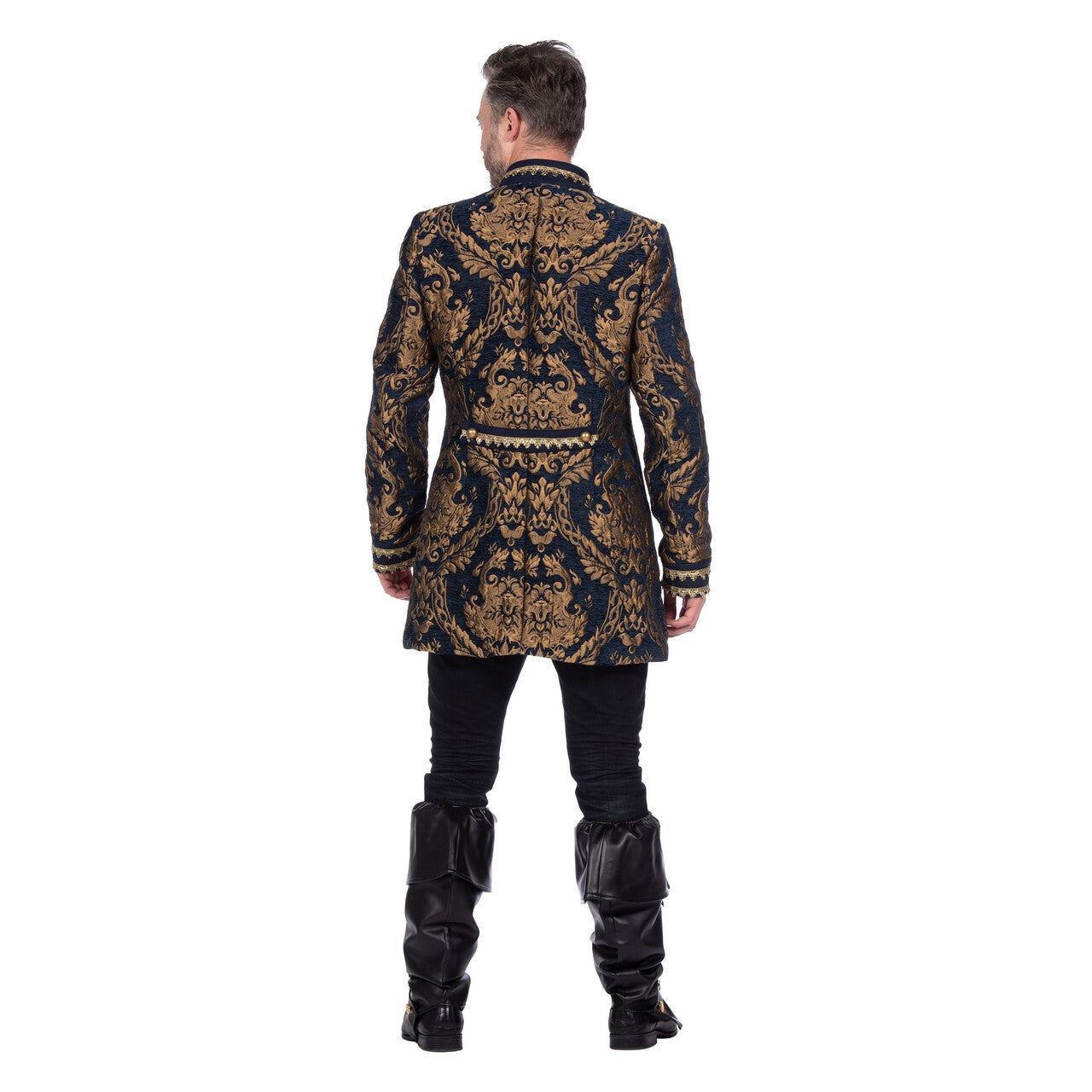 Op deze afbeelding zie je een Kostuums, van het merk Wilbers. Luxe Brokaten Jas Lord Kasteelrots Man