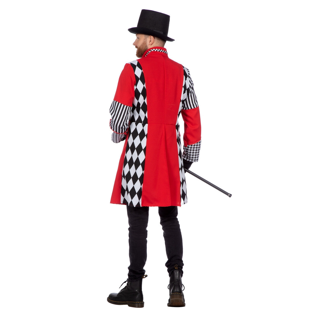 Op deze afbeelding zie je een Kostuums, van het merk Wilbers. Jas Ruiten Rood / Wit / Zwart Man