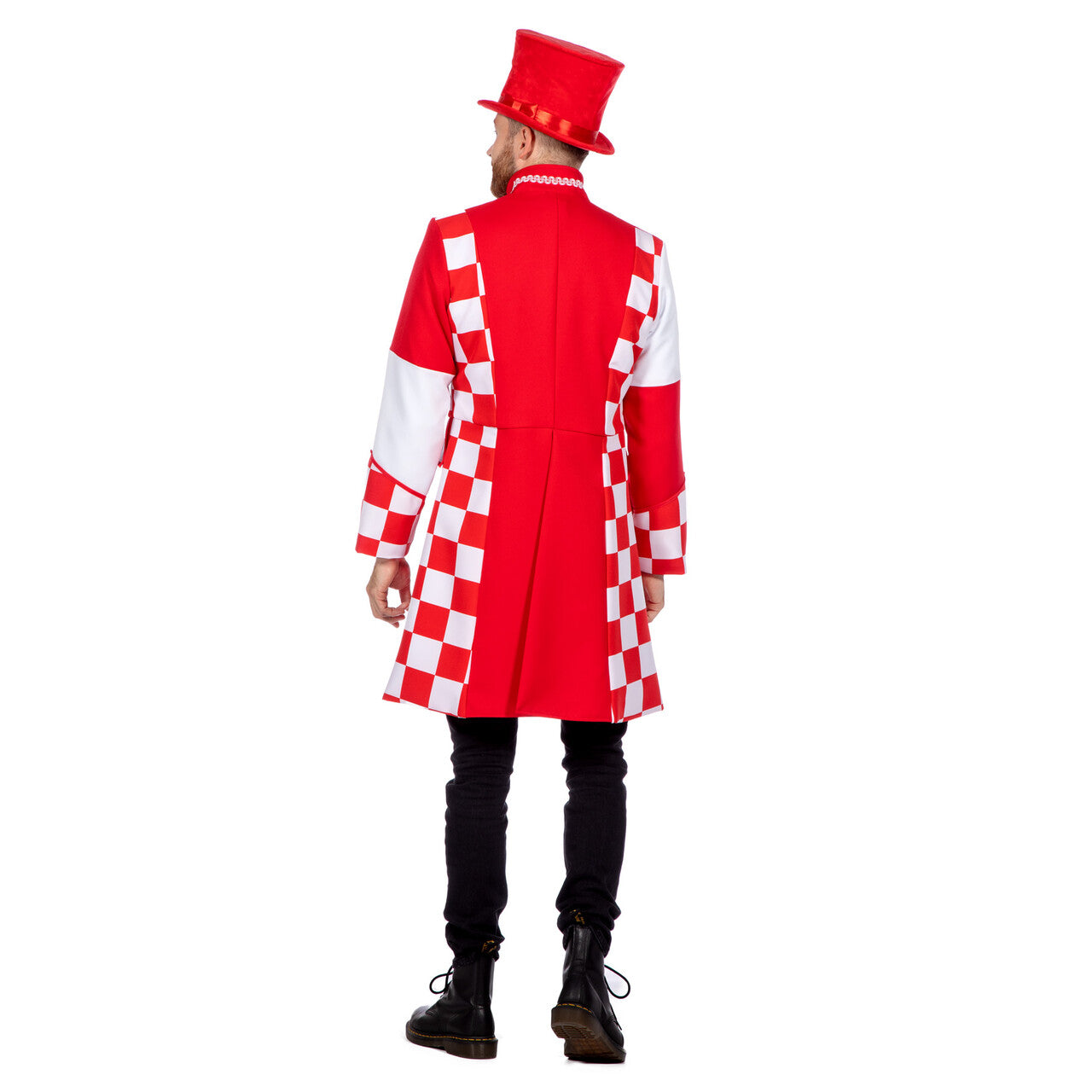 Op deze afbeelding zie je een Kostuums, van het merk Wilbers. Jas Billy Brabo Rood Wit Man