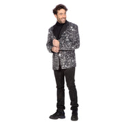 Op deze afbeelding zie je een Kostuums, van het merk Wilbers. Luxe Glamour Guru Colbert Zilver Man
