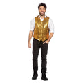 Showstopper Paillettenweste Gold Herren
